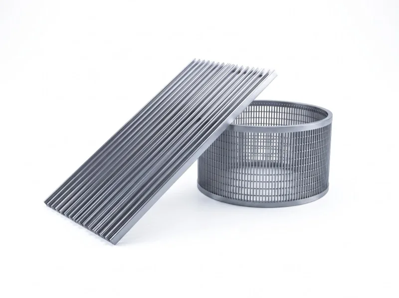 Wedge wire screen and basket