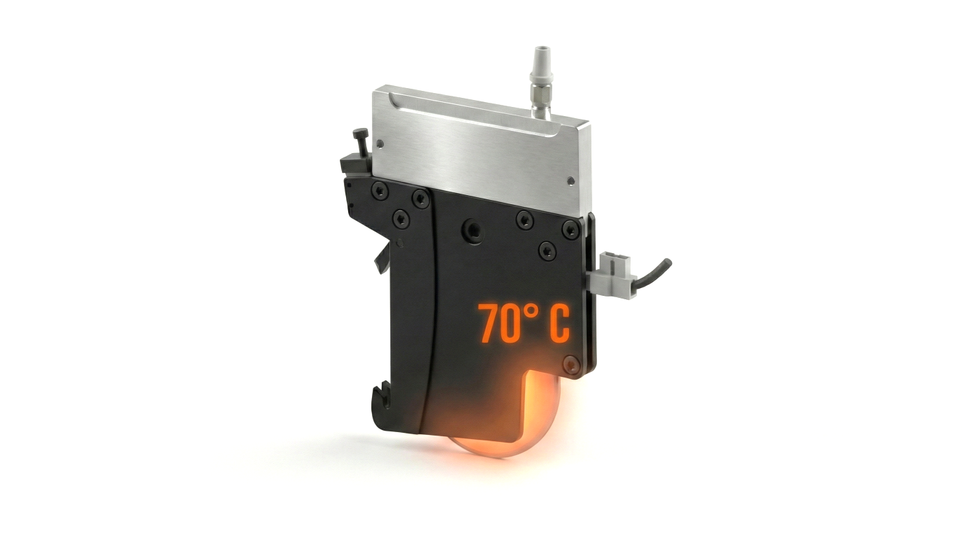 Lämmitettävä teränpidin